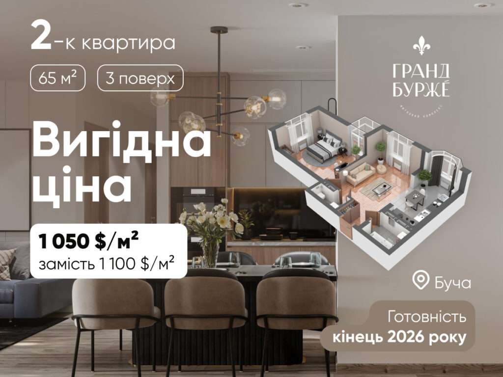 Выгодная инвестиция в комфорт: акционная 2-комнатная квартира в ЖК «Гранд Бурже»
